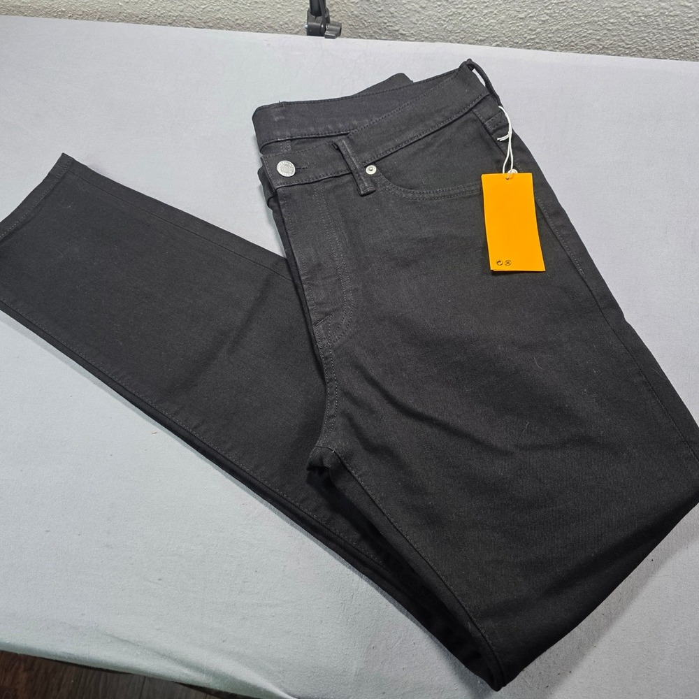H&M‎ &Denim Mens Skinny Jeans Black W34 L32 Solid Casual 5-Pocket Pants